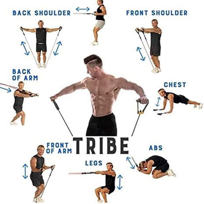 11-Piece Resistance Band Set | Home Gym Workout Bands