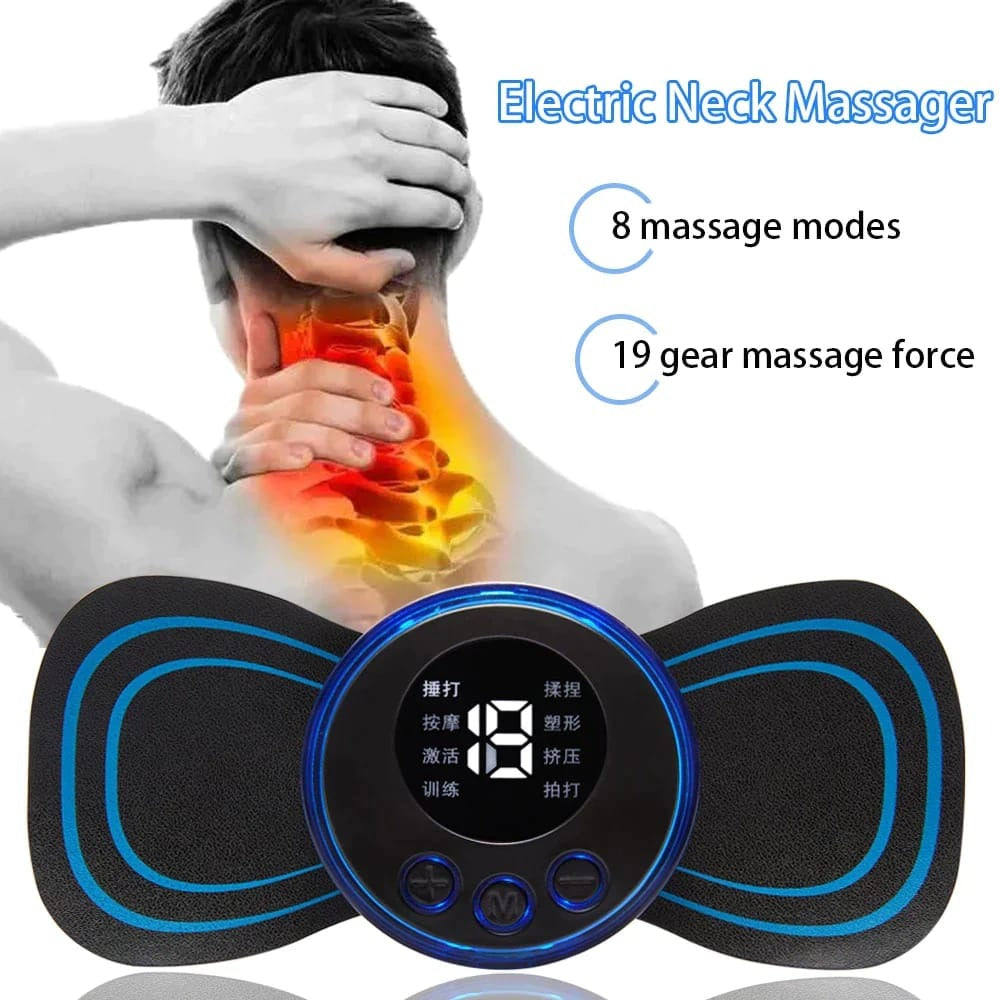 EMS Butterfly Body Massager for Neck Pain Relief | Muscle Relaxation for Men & Women