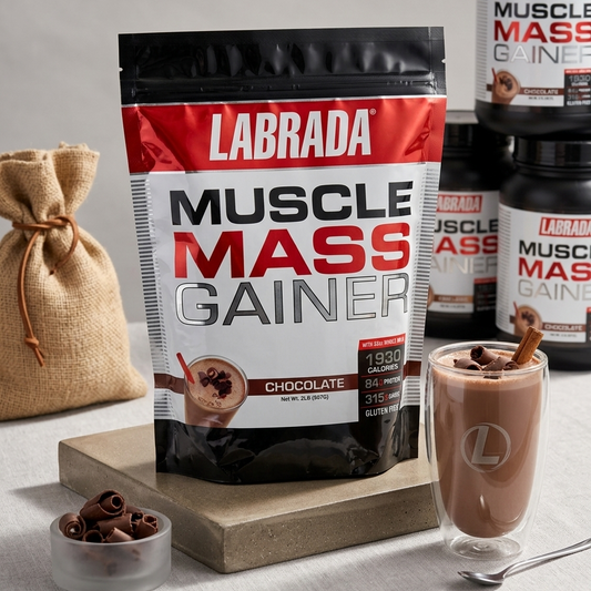Labrada Muscle Mass Gainer 2LB Chocolate Flavor – High Calorie Weight & Muscle Gain Powder