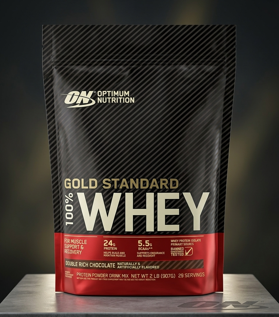 Optimum Nutrition Gold Standard 100% Whey Protein 2LB – Premium Whey Protein for Muscle Growth & Recovery
