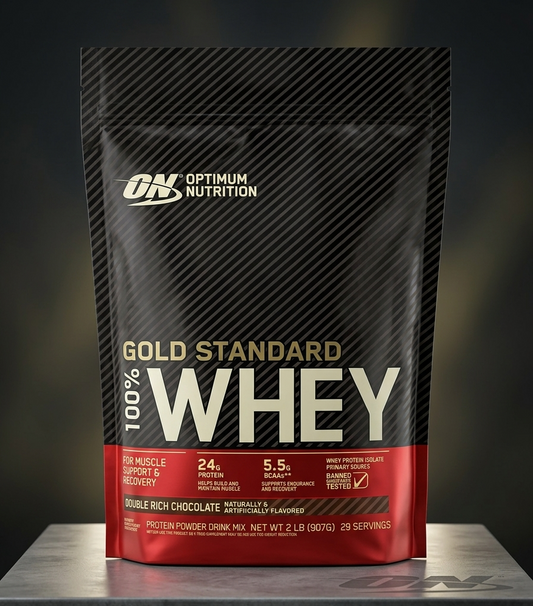 Optimum Nutrition Gold Standard 100% Whey Protein 2LB – Premium Whey Protein for Muscle Growth & Recovery