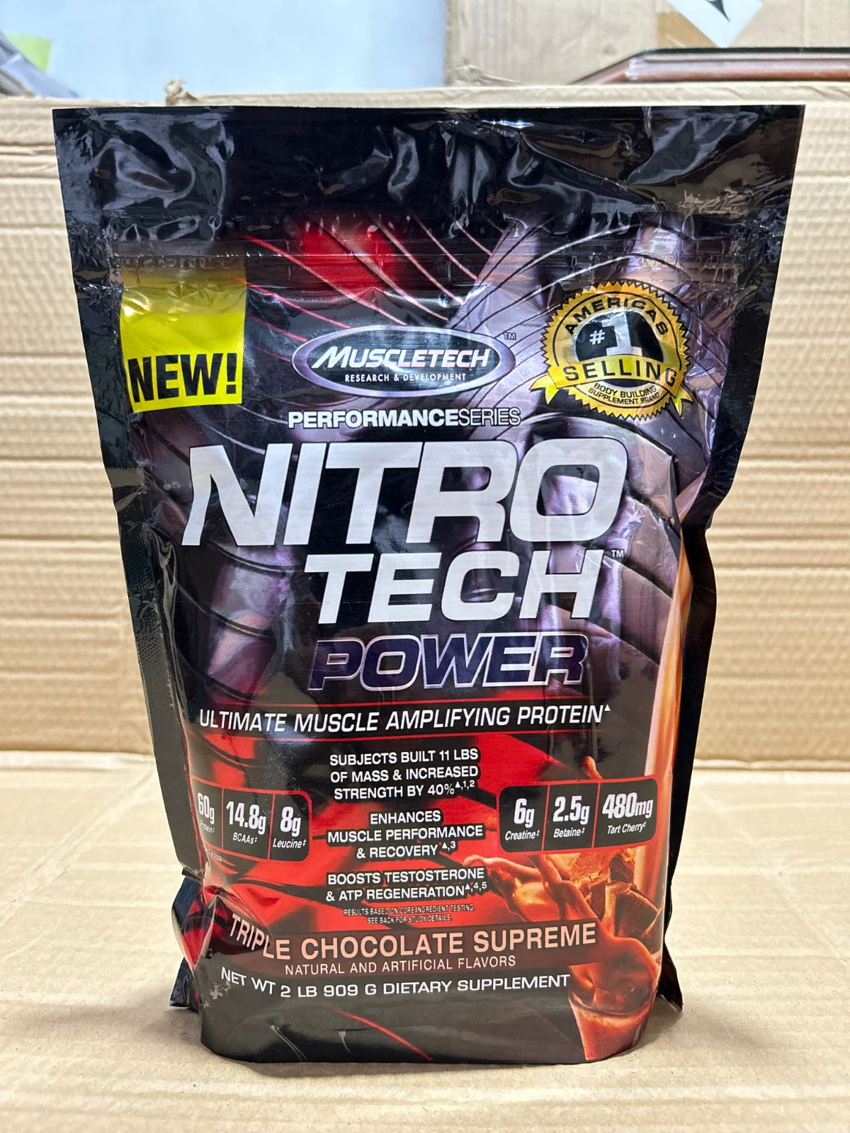 MuscleTech Nitro-Tech 100% Whey Gold Protein Powder Chocolate flavor 2LB – Premium Protein for Muscle Growth & Recovery