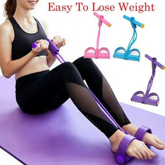 Foot Pedal Resistance Band – Elastic Sit-Up Pull Rope for Home & Gym Workout