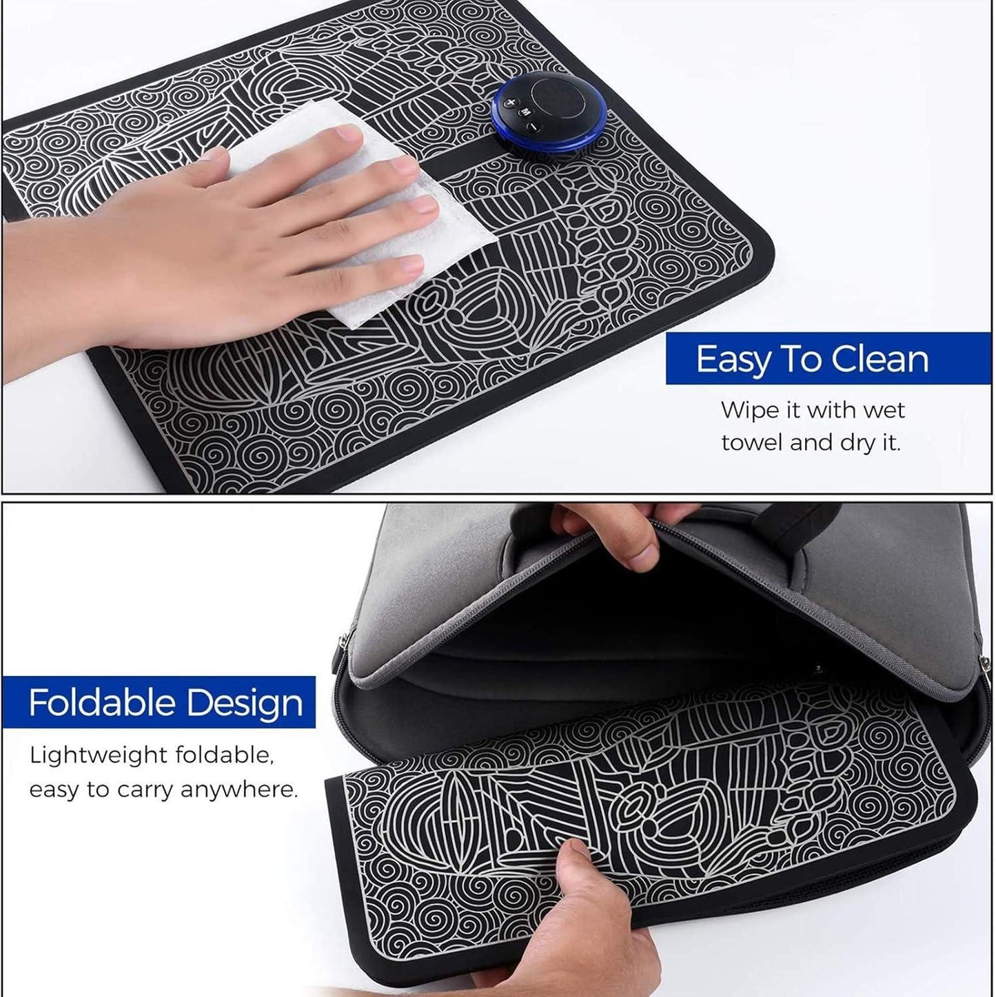 EMS Electric Foot Massager Mat – Smart Muscle Stimulator for Foot Pain Relief & Blood Circulation