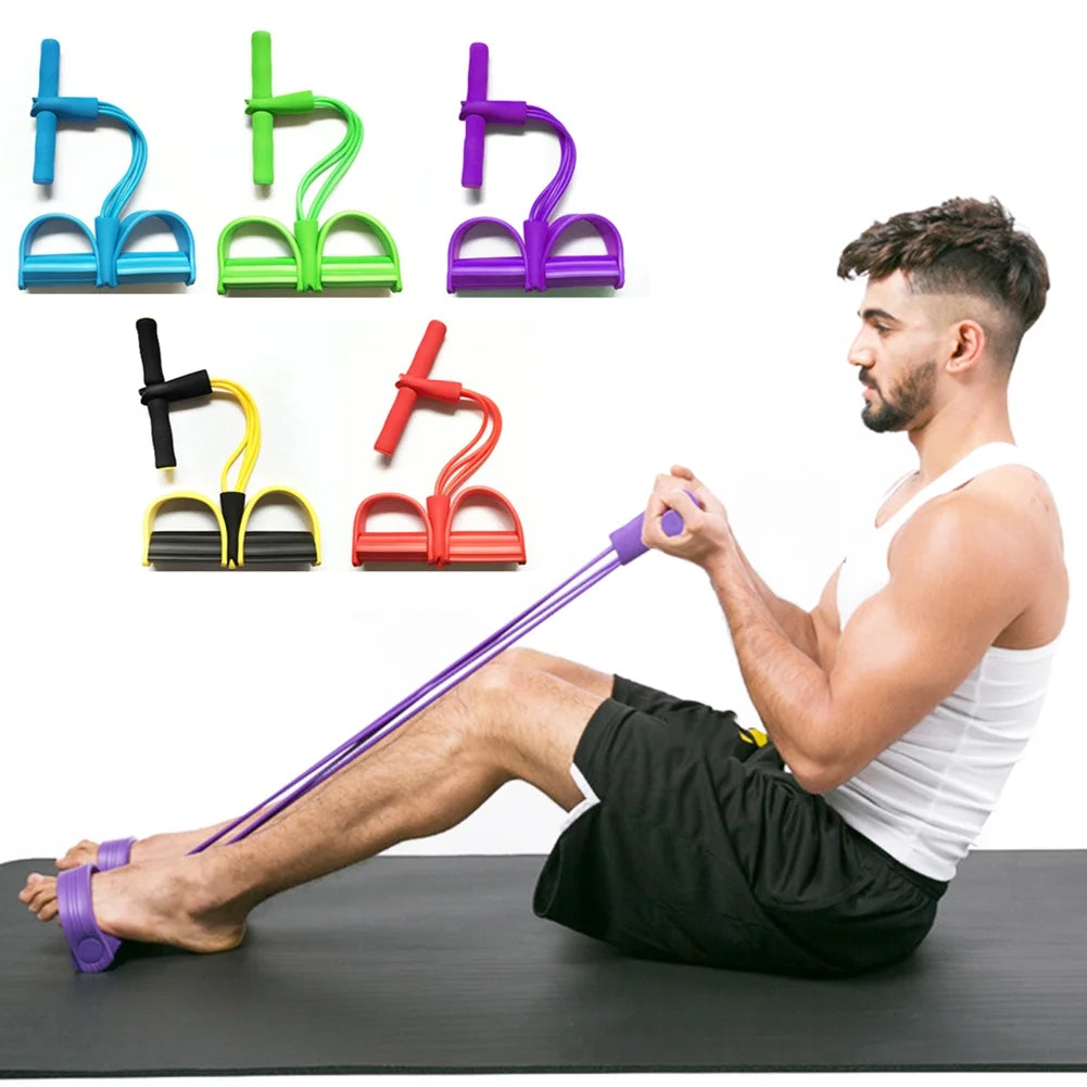 Foot Pedal Resistance Band – Elastic Sit-Up Pull Rope for Home & Gym Workout