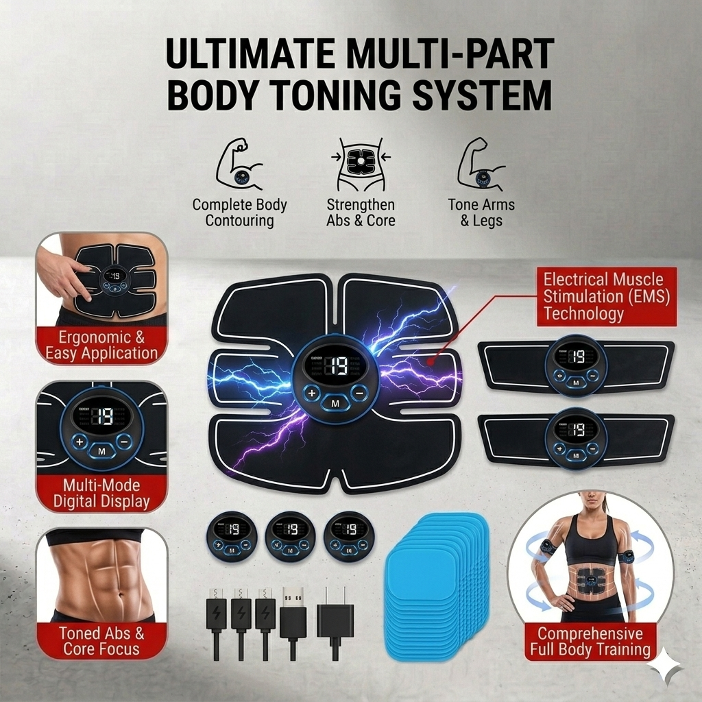 EMS Muscle Toner Belt | Electric Ab Stimulator