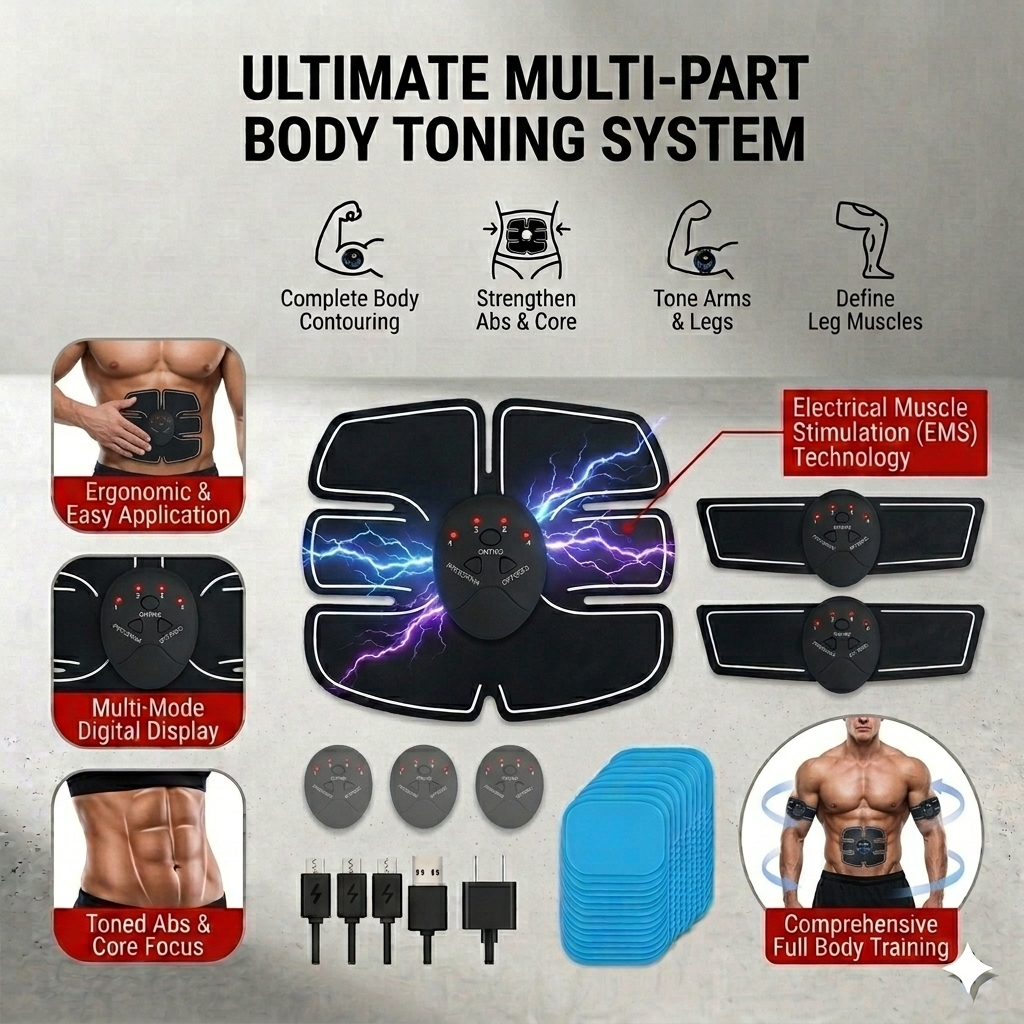 EMS Muscle Toner Belt | Wireless Ab Stimulator