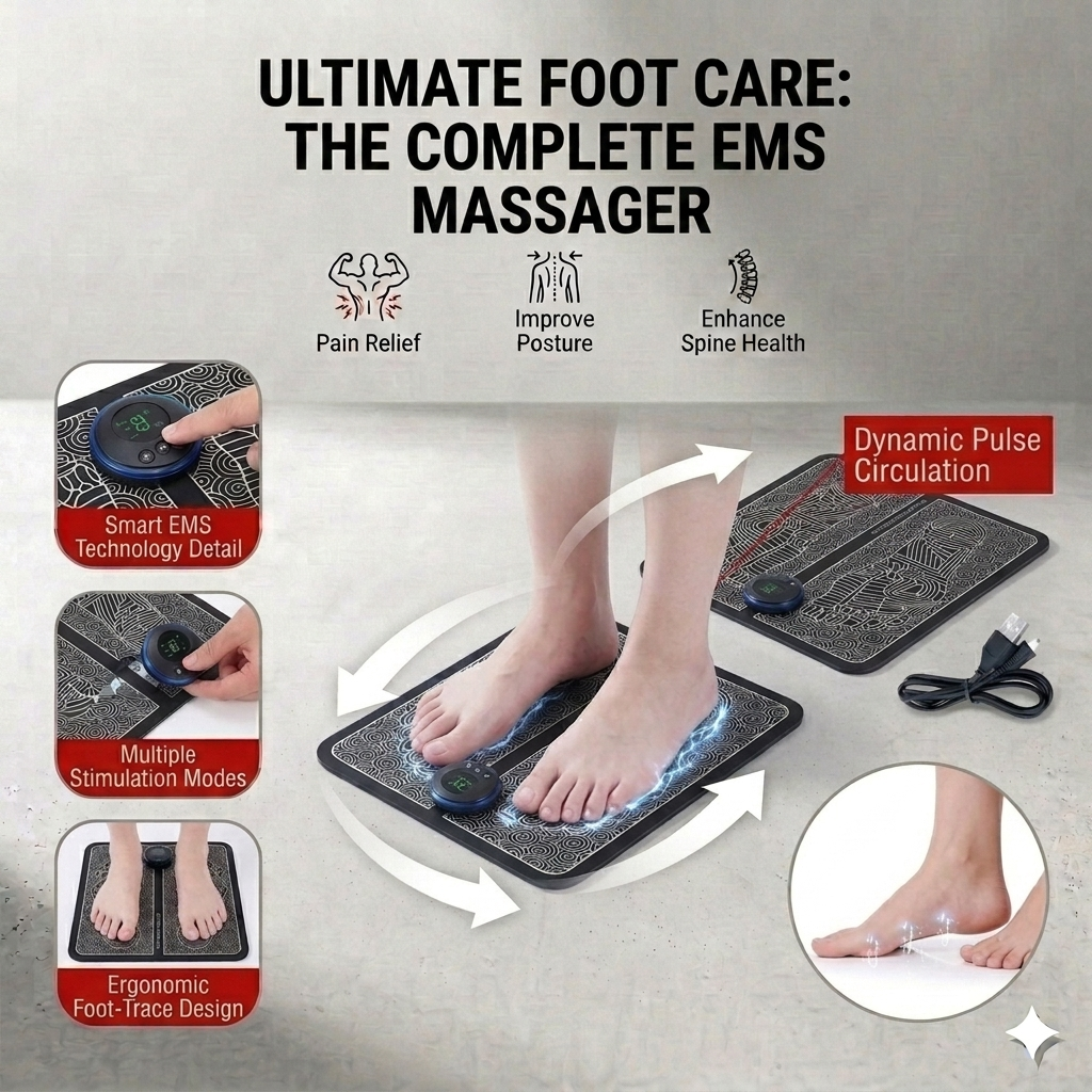 EMS Foot Massager Mat | Pain Relief & Recovery