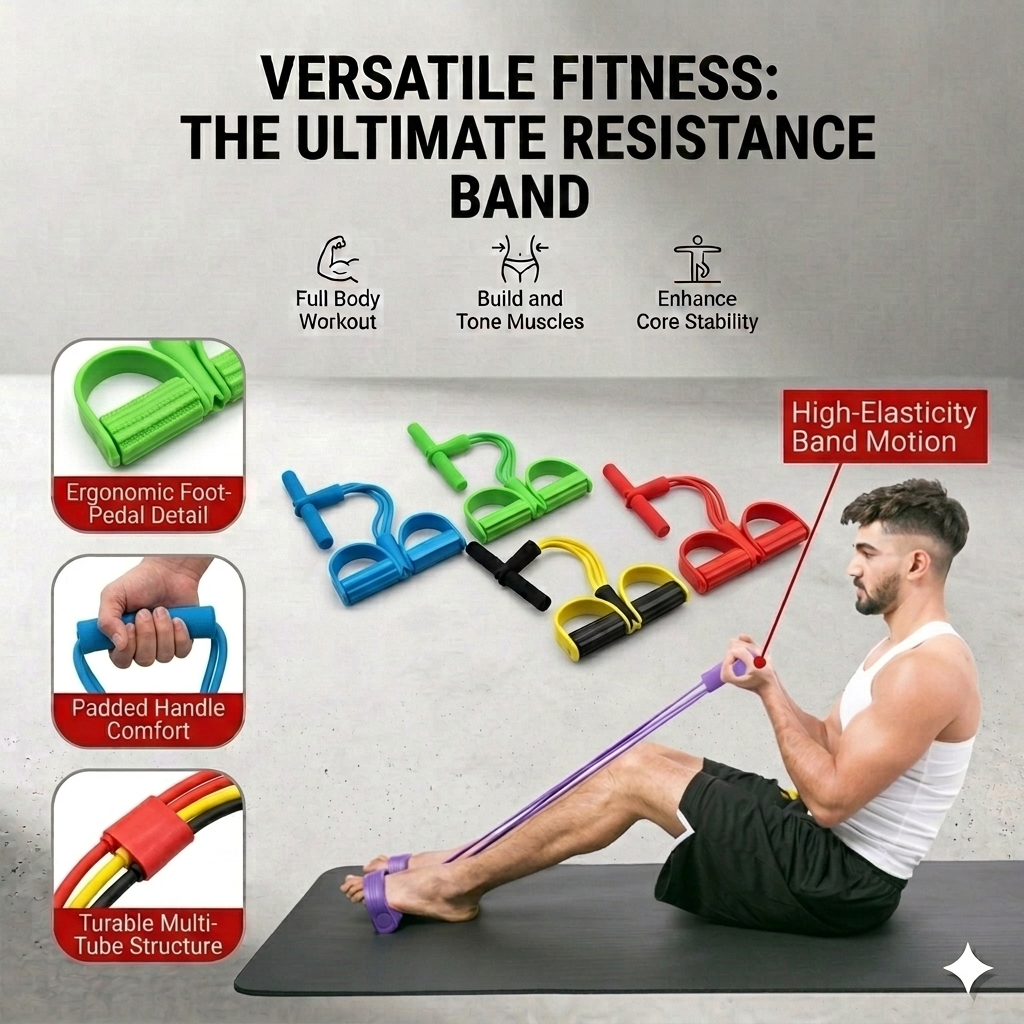 Foot Pedal Resistance Band | Home Workout Exercise Band