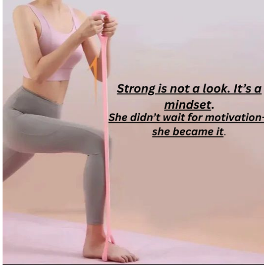 Yoga Elastic Resistance Band – Portable Silicone Strength Training Band for Arms, Back & Shoulders