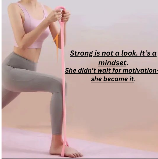 Yoga Elastic Resistance Band – Portable Silicone Strength Training Band for Arms, Back & Shoulders