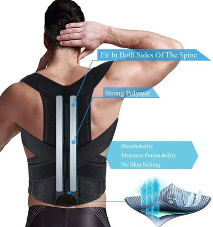 Magnetic Posture Corrector Belt | Adjustable Back Support Belt