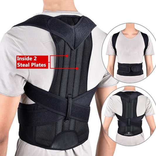 Magnetic Posture Corrector Back Brace – Adjustable Lumbar & Spine Support Belt for Men and Women